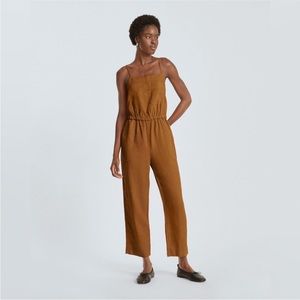 Everlane Linen Shoestring Jumpsuit size s